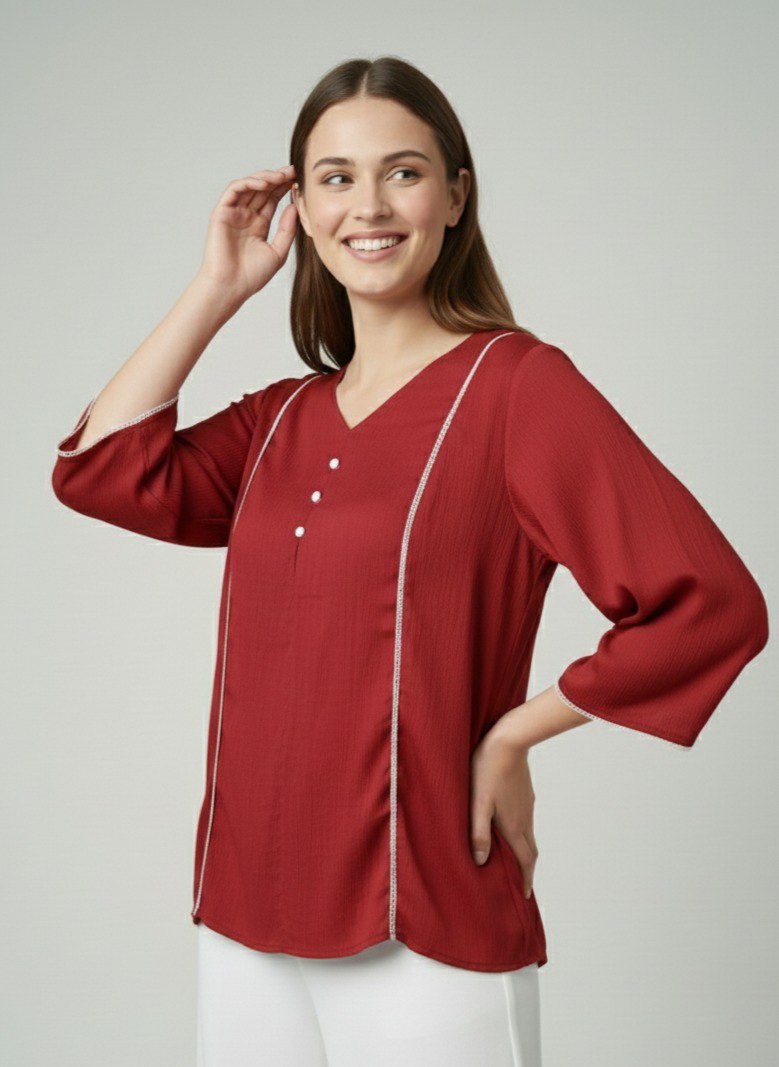Woman Fnacy  Delta Silk Top & Tunic