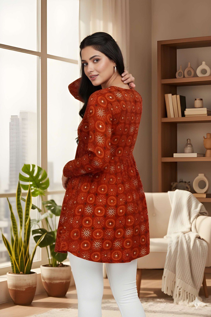 Casual Girls V-Neck Tunic Top