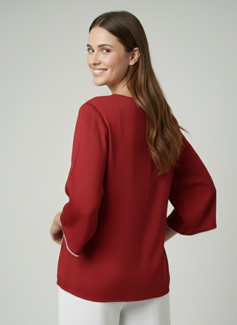 Woman Fnacy  Delta Silk Top & Tunic