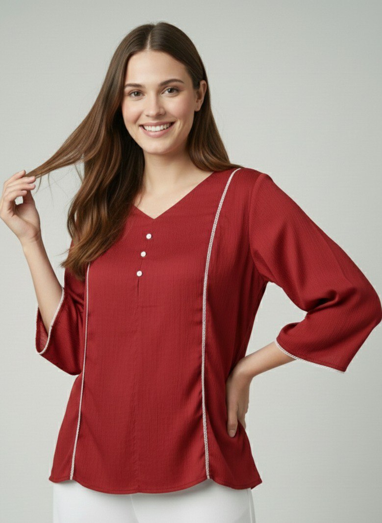 Woman Fnacy  Delta Silk Top & Tunic