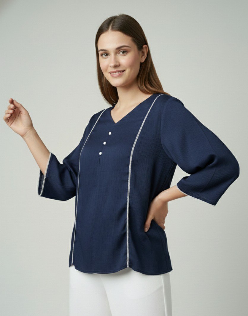 Woman Fnacy  Delta Silk Top & Tunic