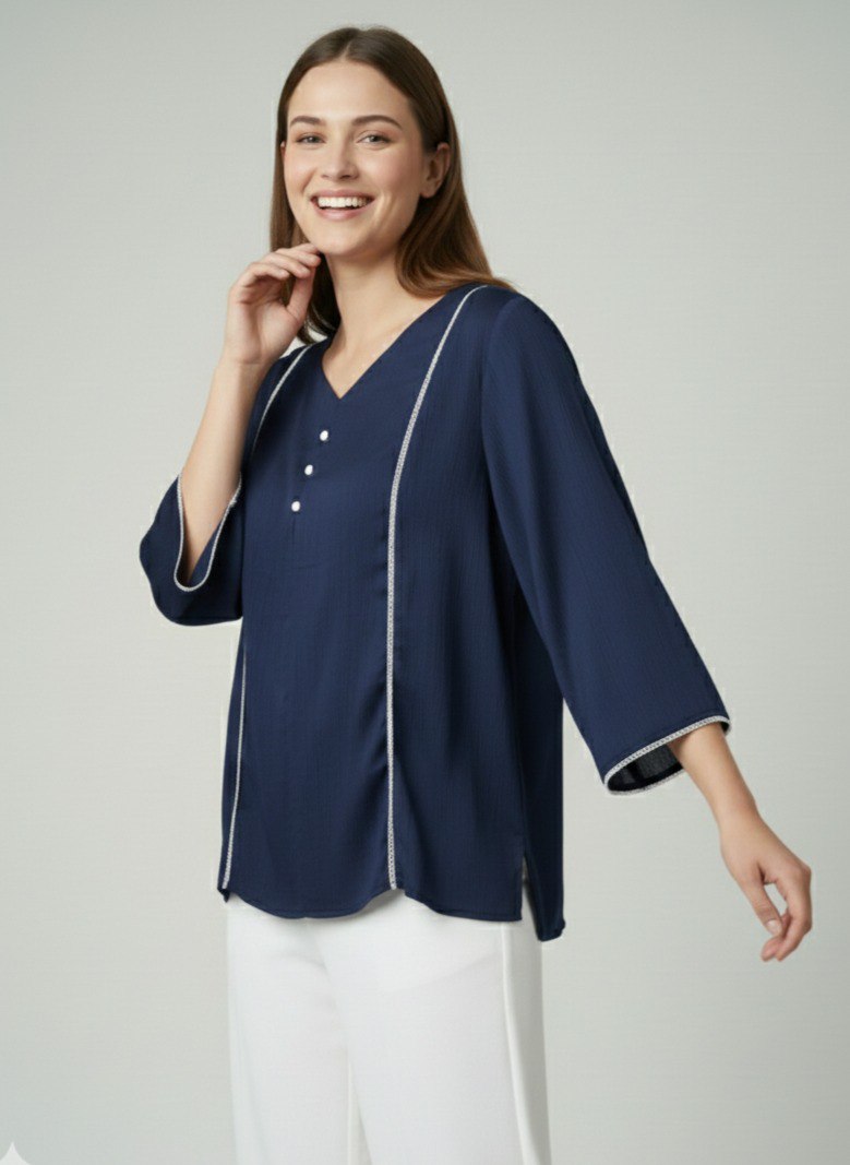 Woman Fnacy  Delta Silk Top & Tunic