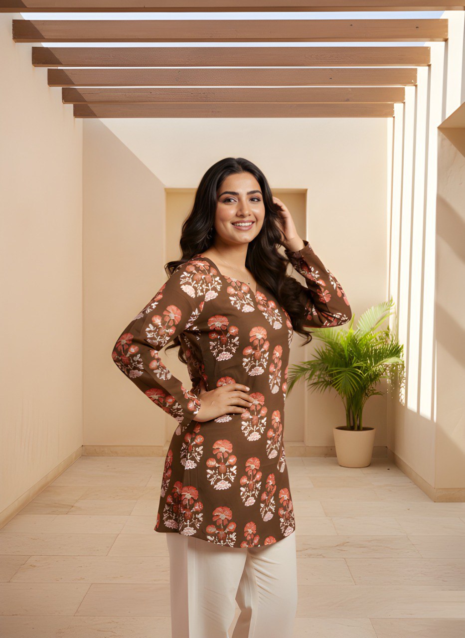 Woman Rayon Fancy Tunic & Top