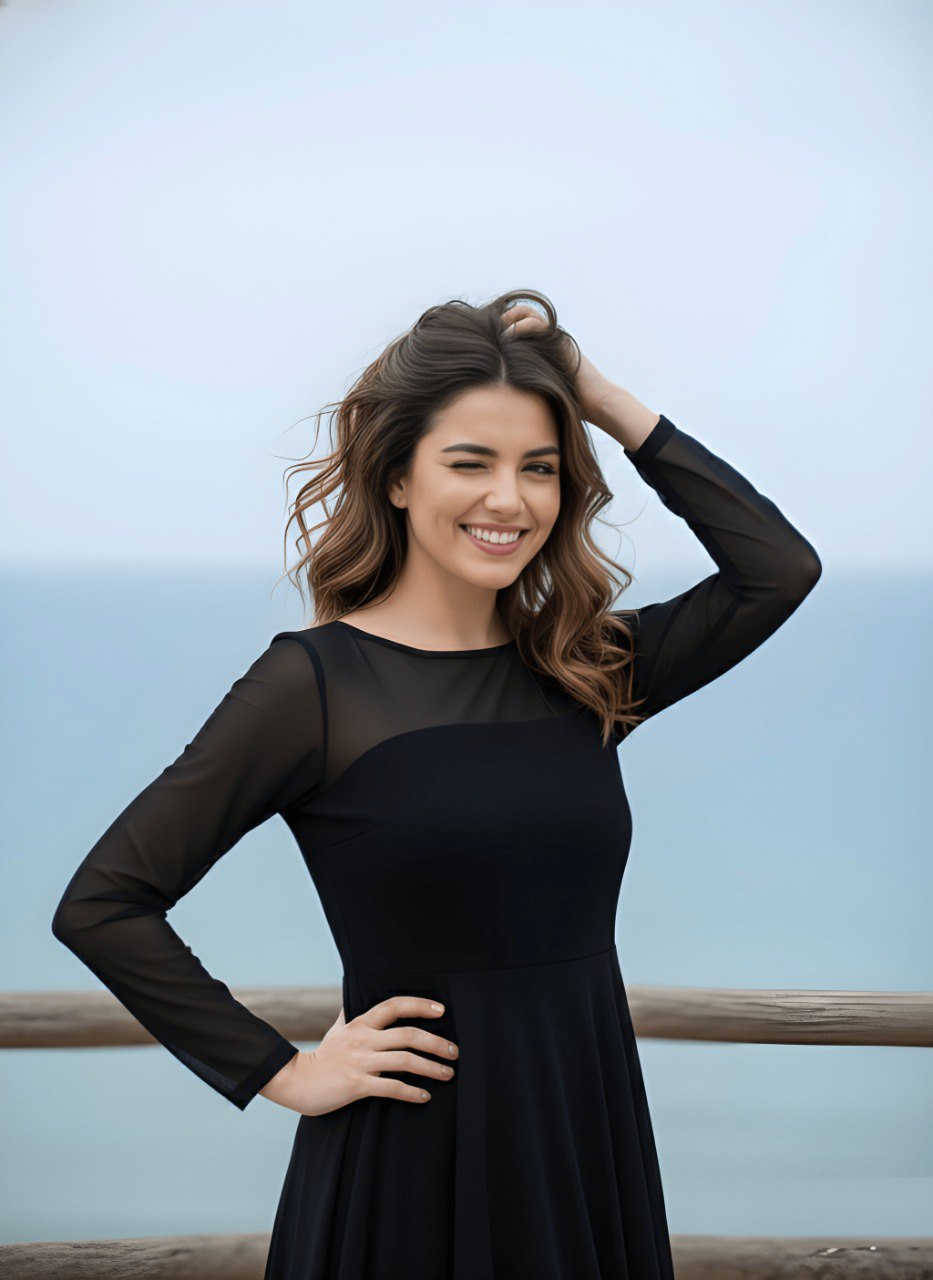 Woman Black georgette Fancy dress