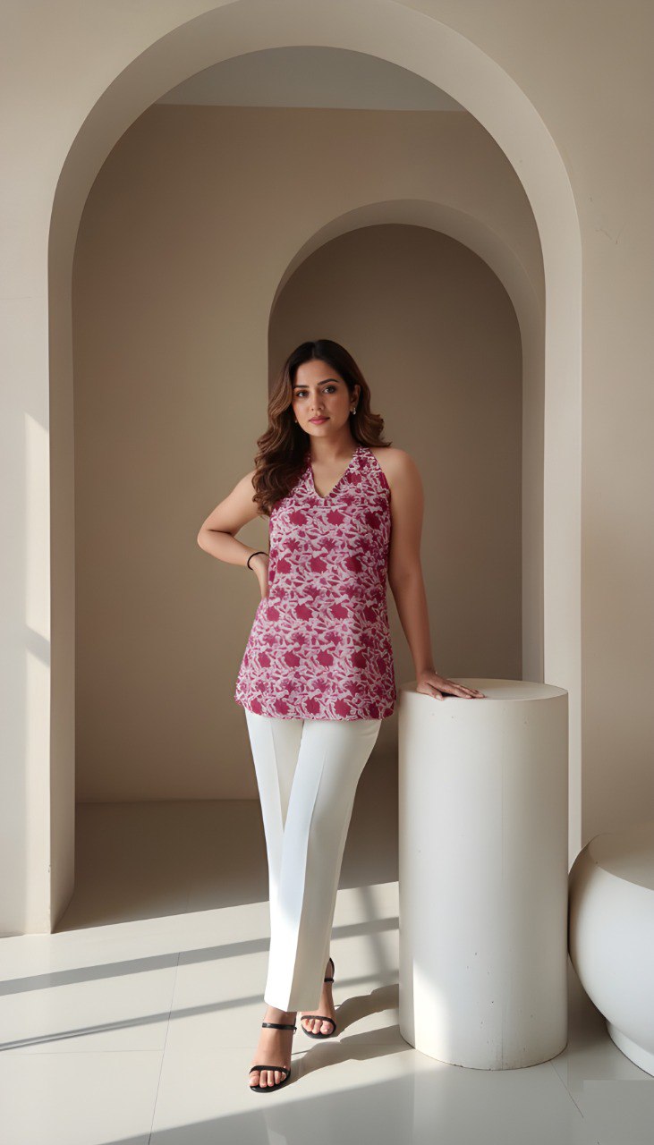 Woman Rayon Fancy Tunic & Top