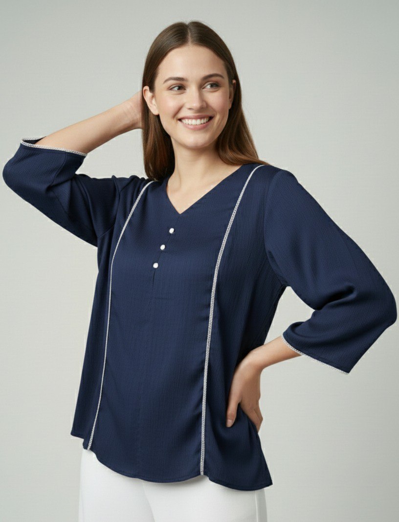 Woman Fnacy  Delta Silk Top & Tunic
