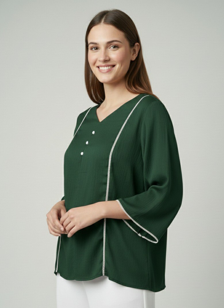 Woman Fnacy  Delta Silk Top & Tunic