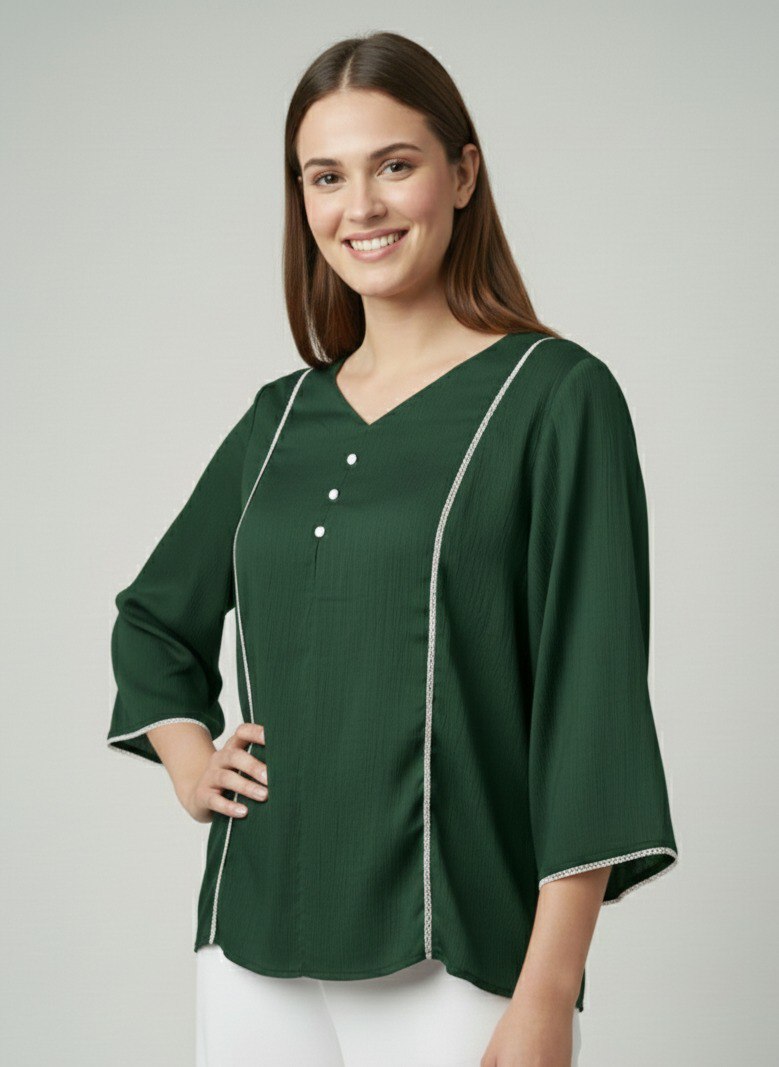 Woman Fnacy  Delta Silk Top & Tunic