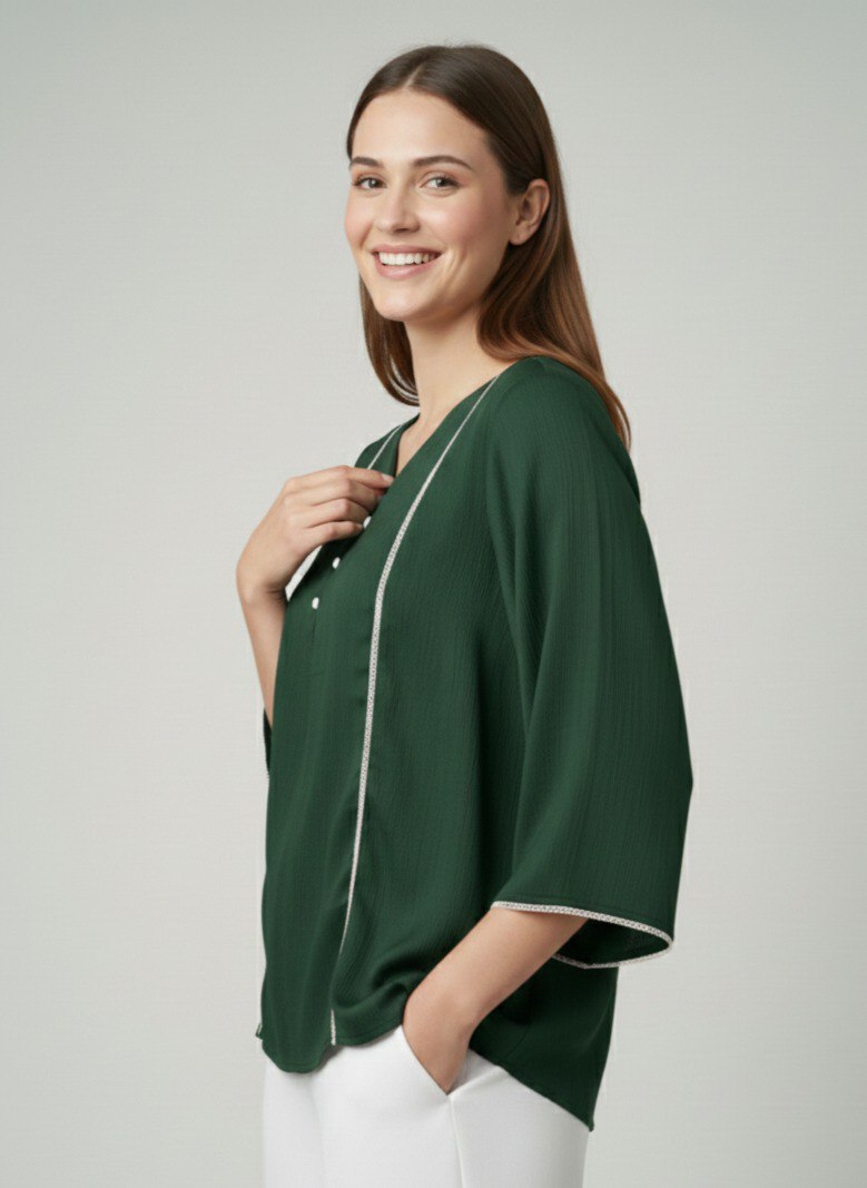 Woman Fnacy  Delta Silk Top & Tunic