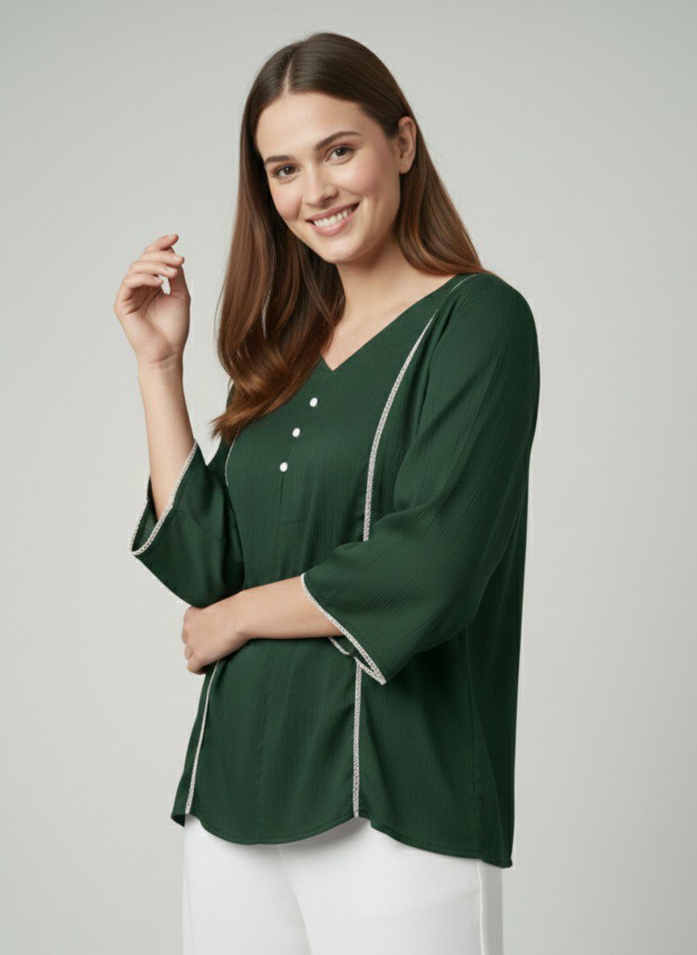 Woman Fnacy  Delta Silk Top & Tunic