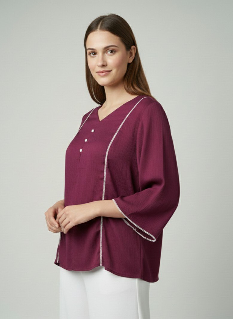 Woman Fnacy  Delta Silk Top & Tunic