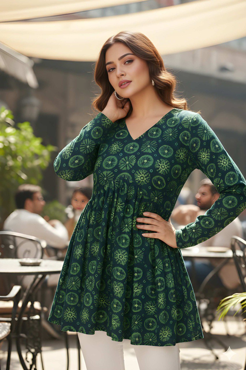 Casual Girls V-Neck Tunic Top