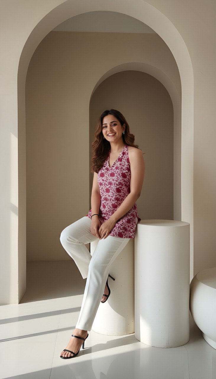 Woman Rayon Fancy Tunic & Top