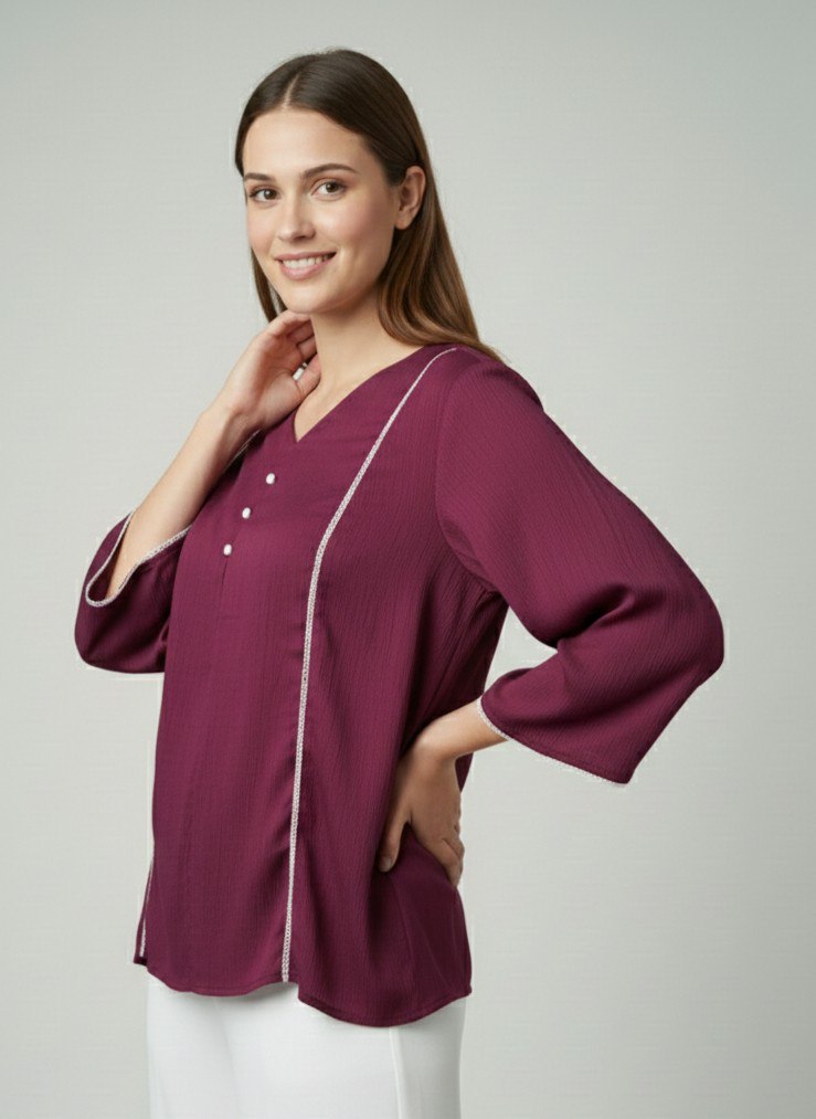 Woman Fnacy  Delta Silk Top & Tunic