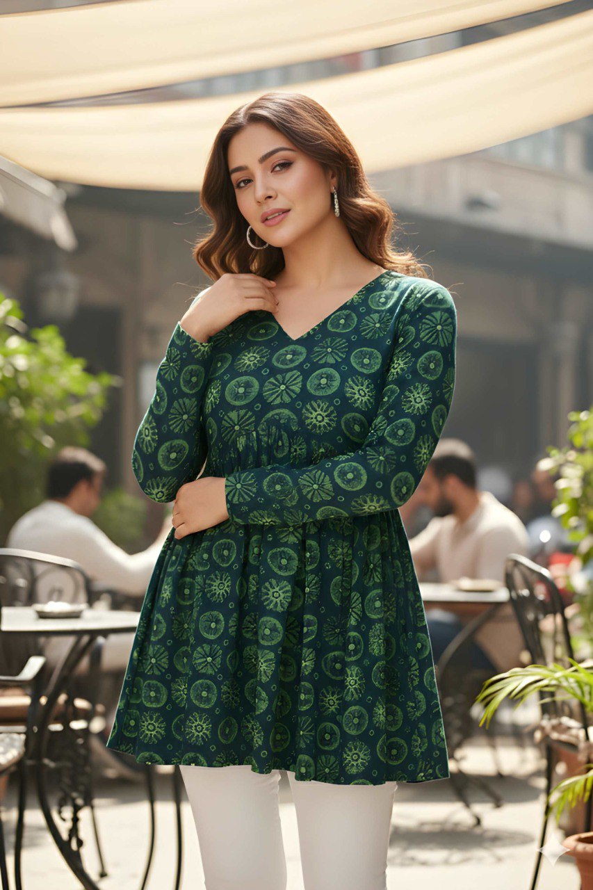 Casual Girls V-Neck Tunic Top