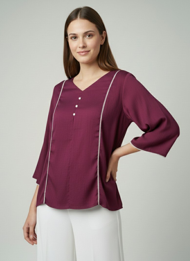 Woman Fnacy  Delta Silk Top & Tunic