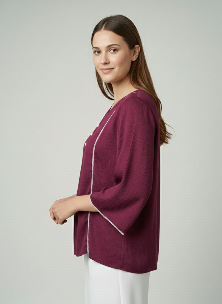 Woman Fnacy  Delta Silk Top & Tunic