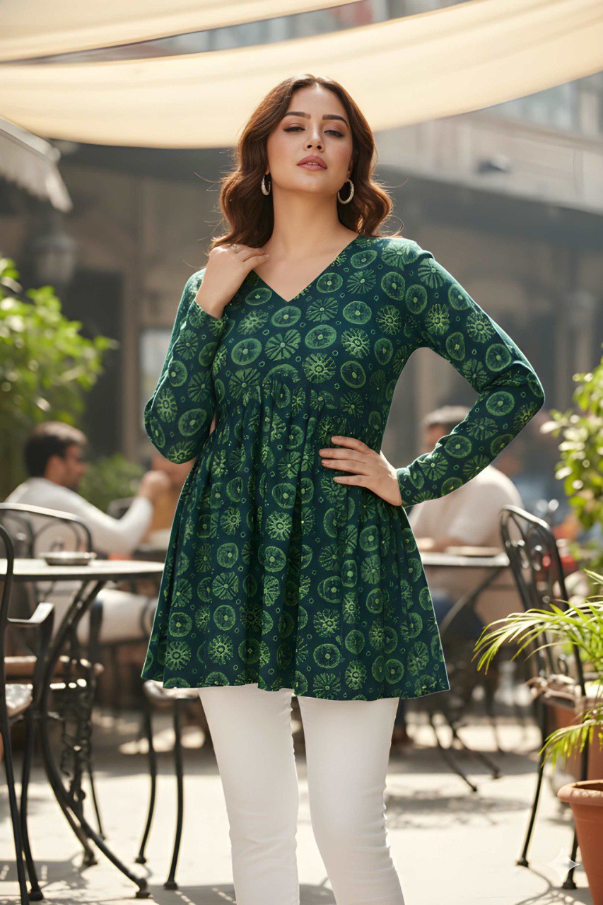 Casual Girls V-Neck Tunic Top