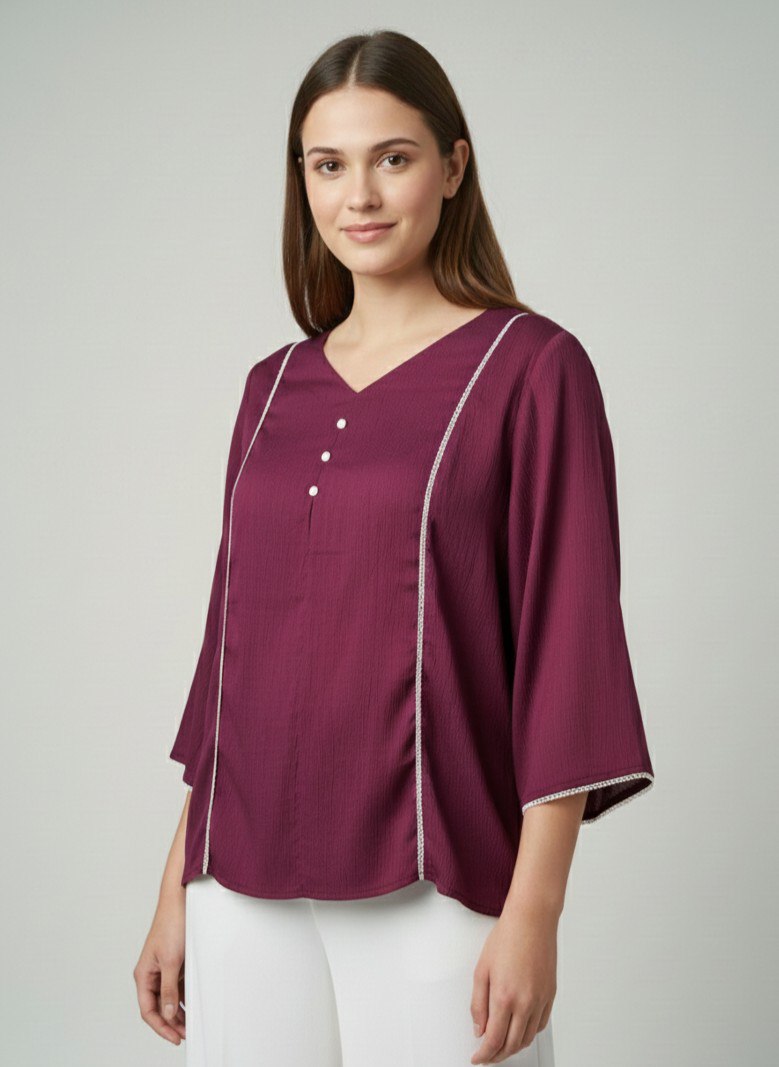 Woman Fnacy  Delta Silk Top & Tunic
