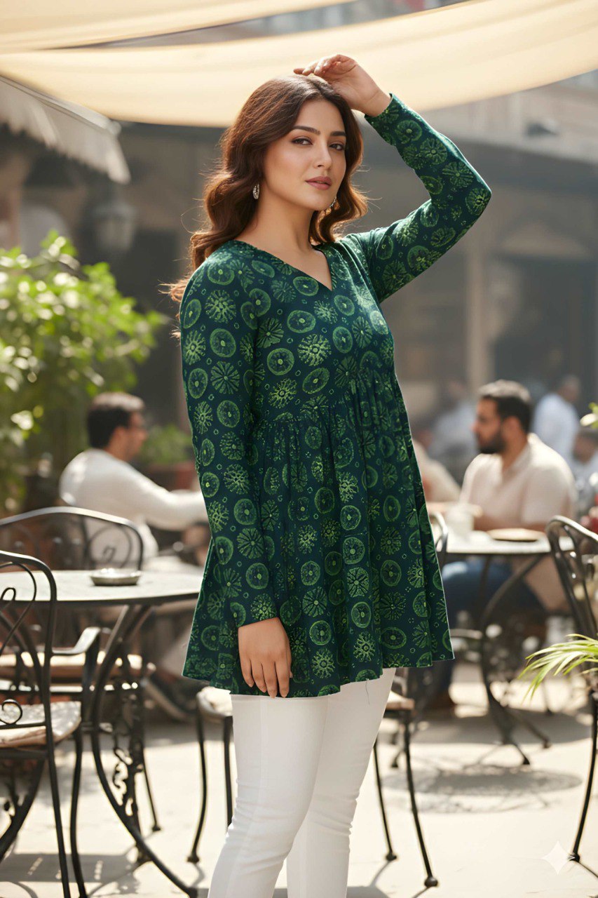 Casual Girls V-Neck Tunic Top