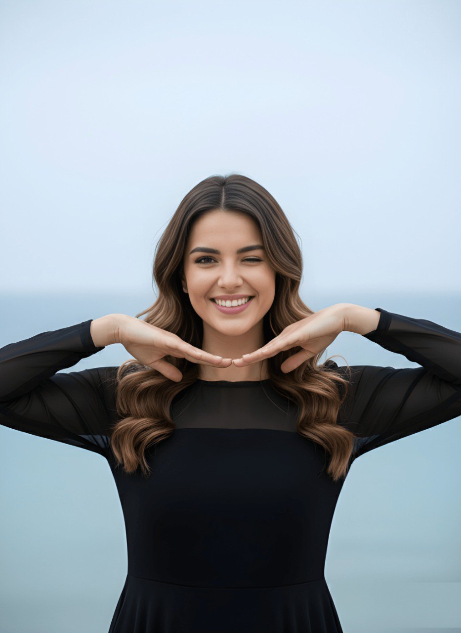 Woman Black georgette Fancy dress